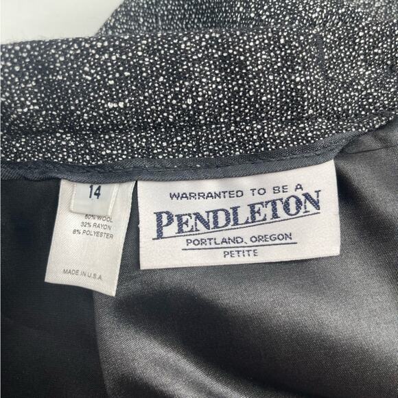 PENDLETON Skirt Petite 14 Vintage Deadstock Wool Blend Boucle Office Business - Picture 5 of 13